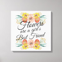 Blume sind ein Girl Best Friend - Zinnia Art