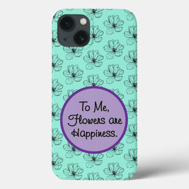 Blume sind Glück Case-Mate iPhone Hülle (Rückseite)