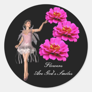 Blume sind Gottes Lächeln Inspiration Aufkleber