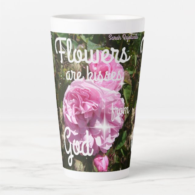 Blume sind Küsse von Gott Inspiration Tasse (Vorderseite)
