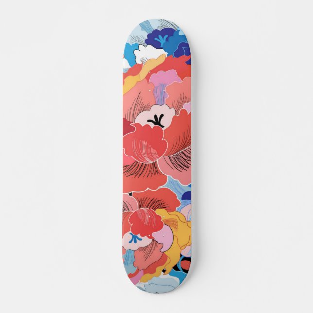 Blume Skateboard (Vorne)