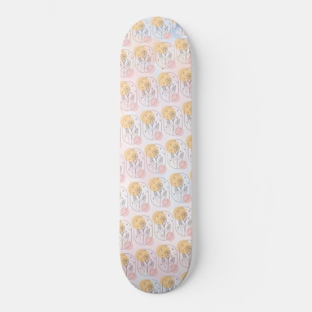 Blume Skateboard (Vorderseite)