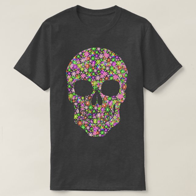 Blume Skull I Skeleton I Gardene I Ästhetik I S T-Shirt (Design vorne)