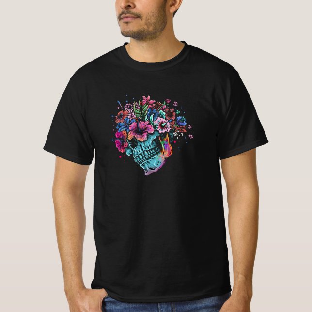 Blume Skull T-Shirt (Vorderseite)