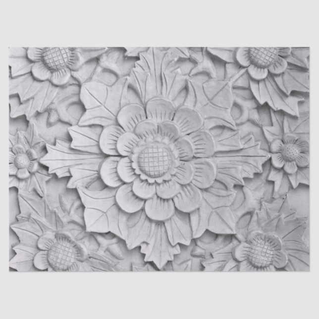 Blume-Skulpturenpapier Seidenpapier (Vorderseite)