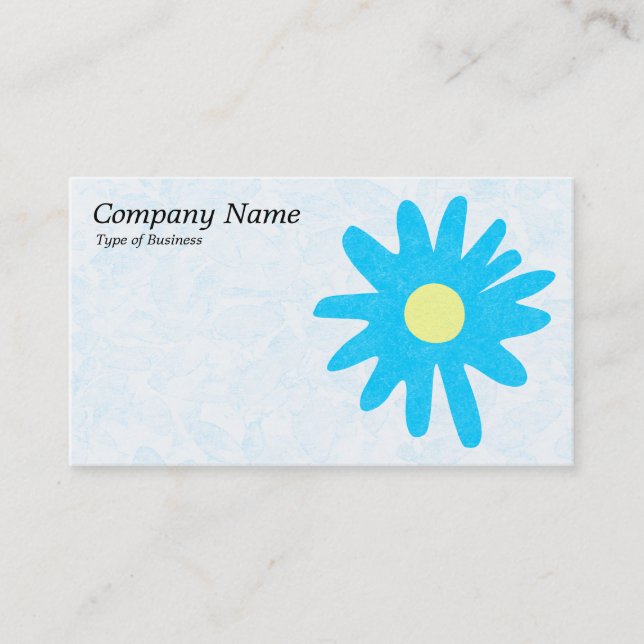 Blume - Sky Blue Visitenkarte (Vorderseite)