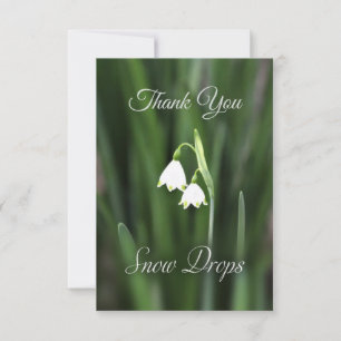 Blume Snow Drops dank Karte
