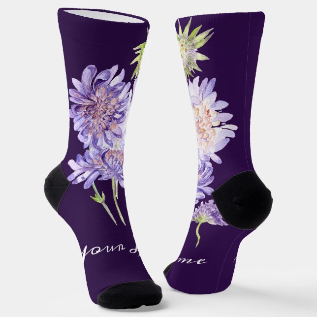 Blume Socken (Gewinkelt)