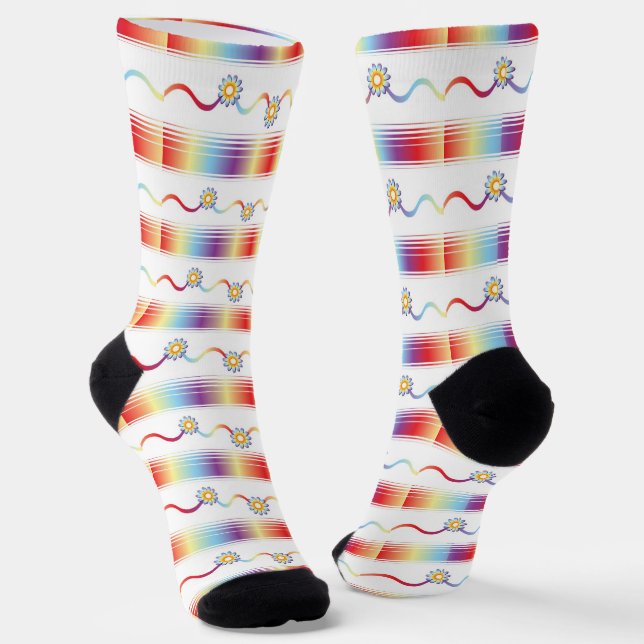 Blume Socken (Gewinkelt)