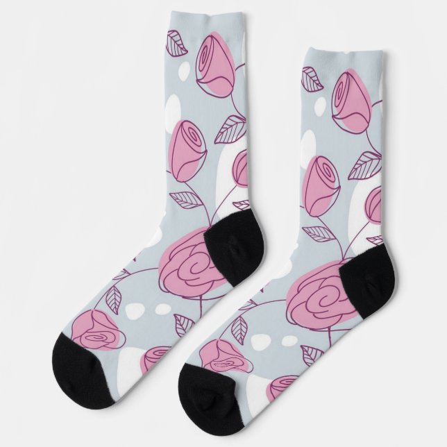 Blume Socken (Linkes Detail)