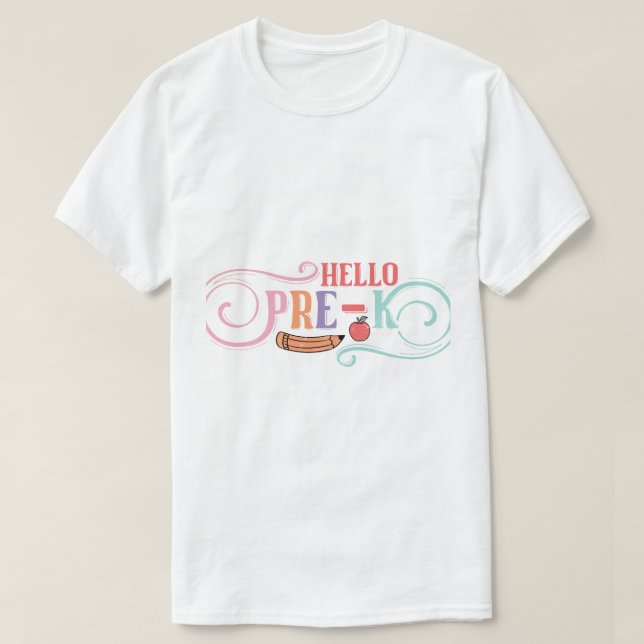 Blume Solid und Kontur T-Shirt (Design vorne)