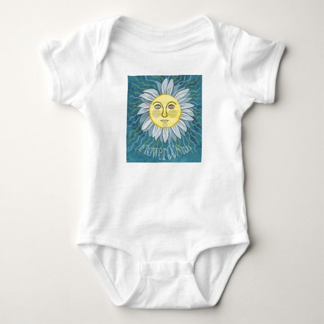 Blume & Sonne - Natur Baby Strampler (Vorderseite)