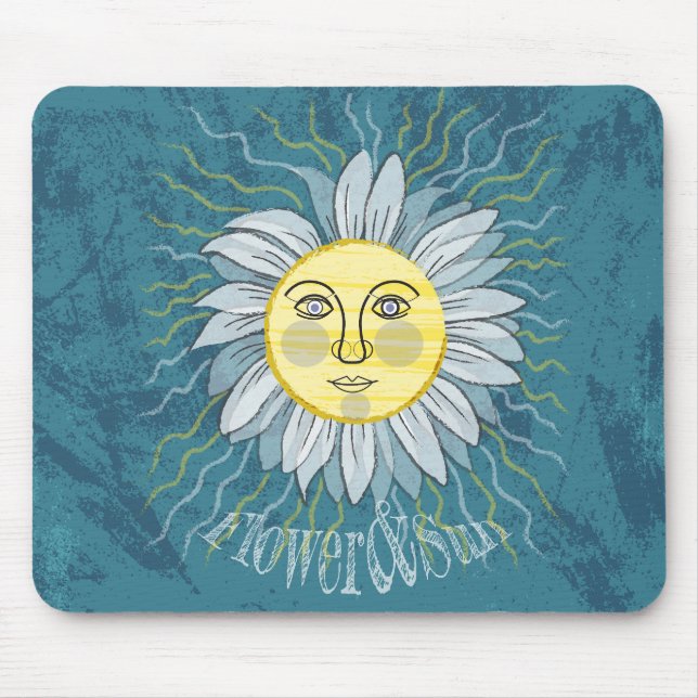 Blume & Sonne - Natur Mousepad (Vorne)