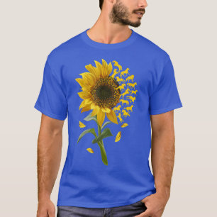 Blume Sonnenblumen Racing Reitsport Reitsport Reit T-Shirt