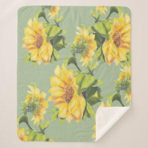 Blume Sonnenblumen Sherpadecke