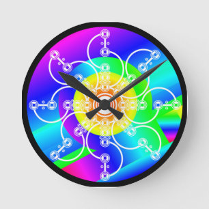 Blume Sonnenschein Akrylwand Uhr