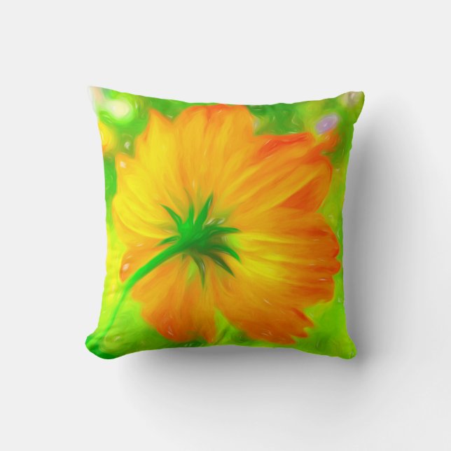 Blume Sonnenscheinwerfer Kissen (Vorderseite)