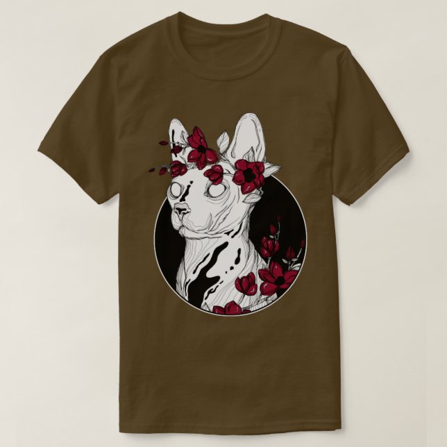 Blume Sphynx T-Shirt (Design vorne)