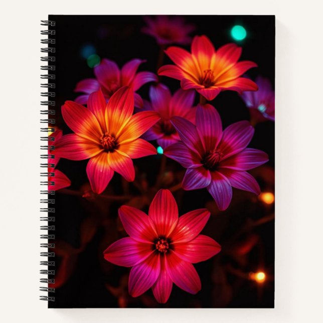 Blume-Spiral-Notebook Notizbuch (Vorderseite)