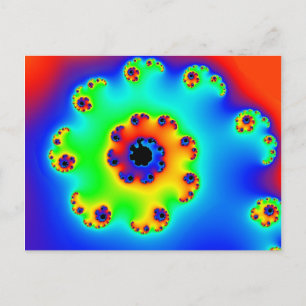 Blume Spirale 1 Postkarte