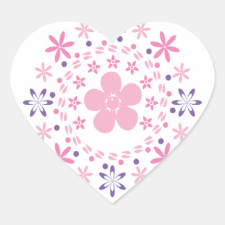 Blume Spirale: Vector Art: Heart Sticker
