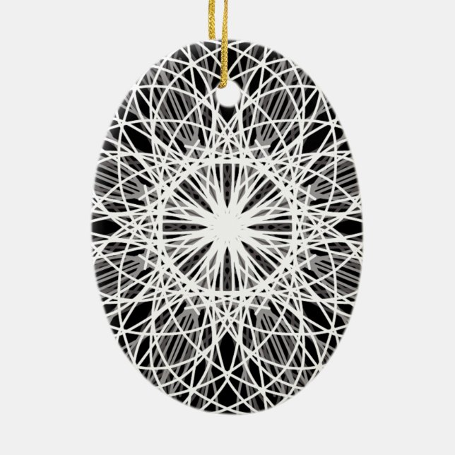 Blume Star Keramikornament (Hinten)