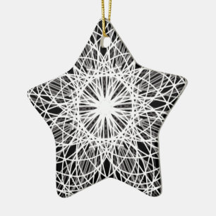 Blume Star Keramikornament