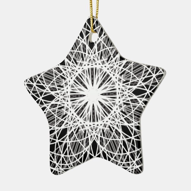Blume Star Keramikornament (Links)
