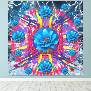 Blume Star Leinwanddruck