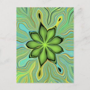 Blume Star Postkarte
