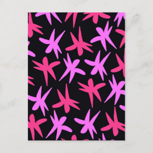 Blume Stars Postkarte