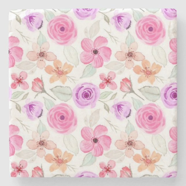 Blume Steinuntersetzer (Vorderseite)