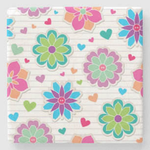 Blume Steinuntersetzer