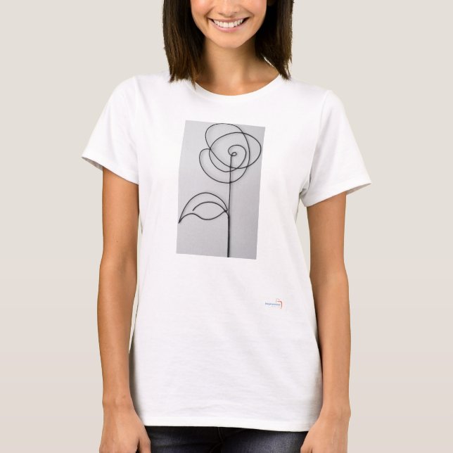Blume, Stem, Blätter Tee-Shirt T-Shirt (Vorderseite)