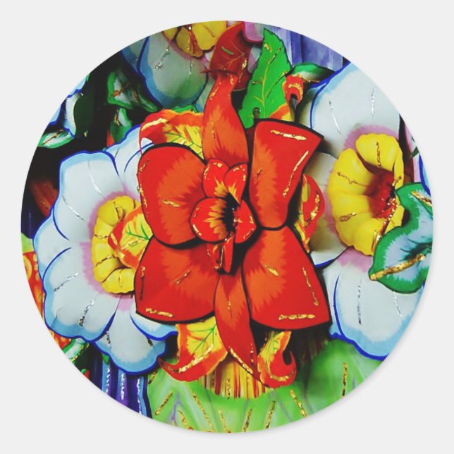 Blume Sticker Hell und schön! (Vorderseite)