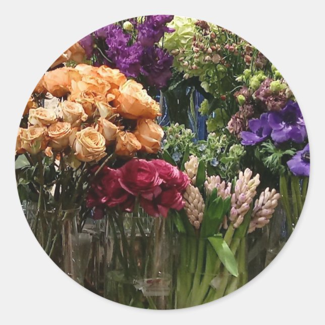 Blume Stickers - raffiniertes Design (Vorderseite)