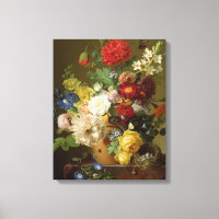 Blume Still Life auf einem Marmorgraben, 1800-01
