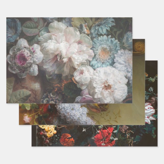 Blume Still Life Niederländisch Decoupage Heavy mi Geschenkpapier Set (Set)