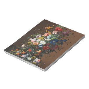 Blume Stillleben mit dem Vogelnest Severin Roesen Notizblock