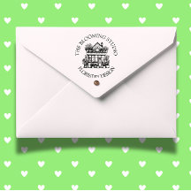 Blume Storefront Rubber Briefmarke