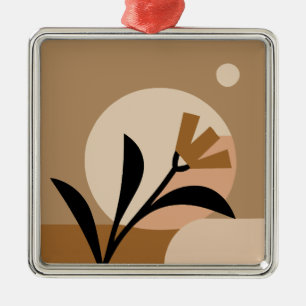 Blume Sun Boho Ornament Aus Metall