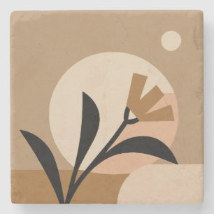 Blume Sun Boho Steinuntersetzer