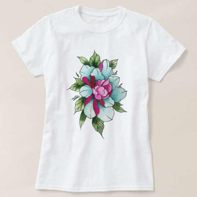 Blume T-Shirt (Design vorne)