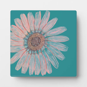 Blume Tabletop Plaque mit Easel Fotoplatte