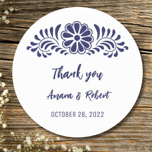 Blume TALAVERA Runder Aufkleber