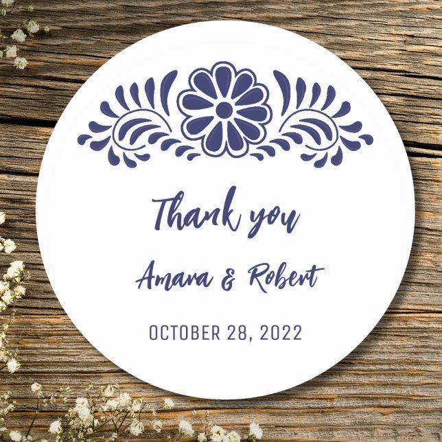 Blume TALAVERA Runder Aufkleber (Von Creator hochgeladen)