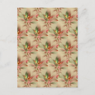 Blume / Tapete Postkarte