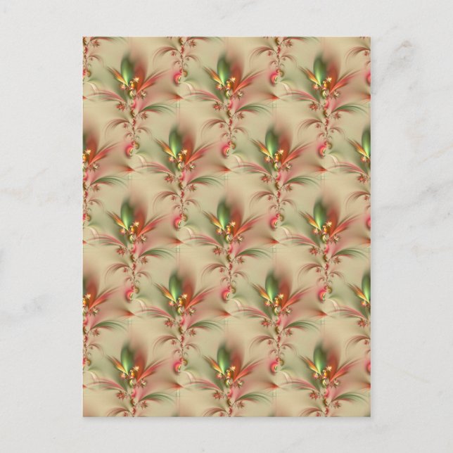 Blume / Tapete Postkarte (Vorderseite)