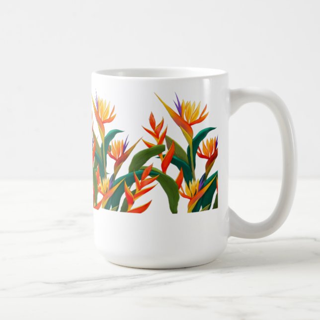 Blume Tasse rot grün (Rechts)