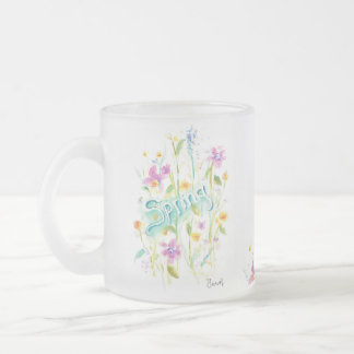 Blume Tee aus Frostglas Kaffee Tasse